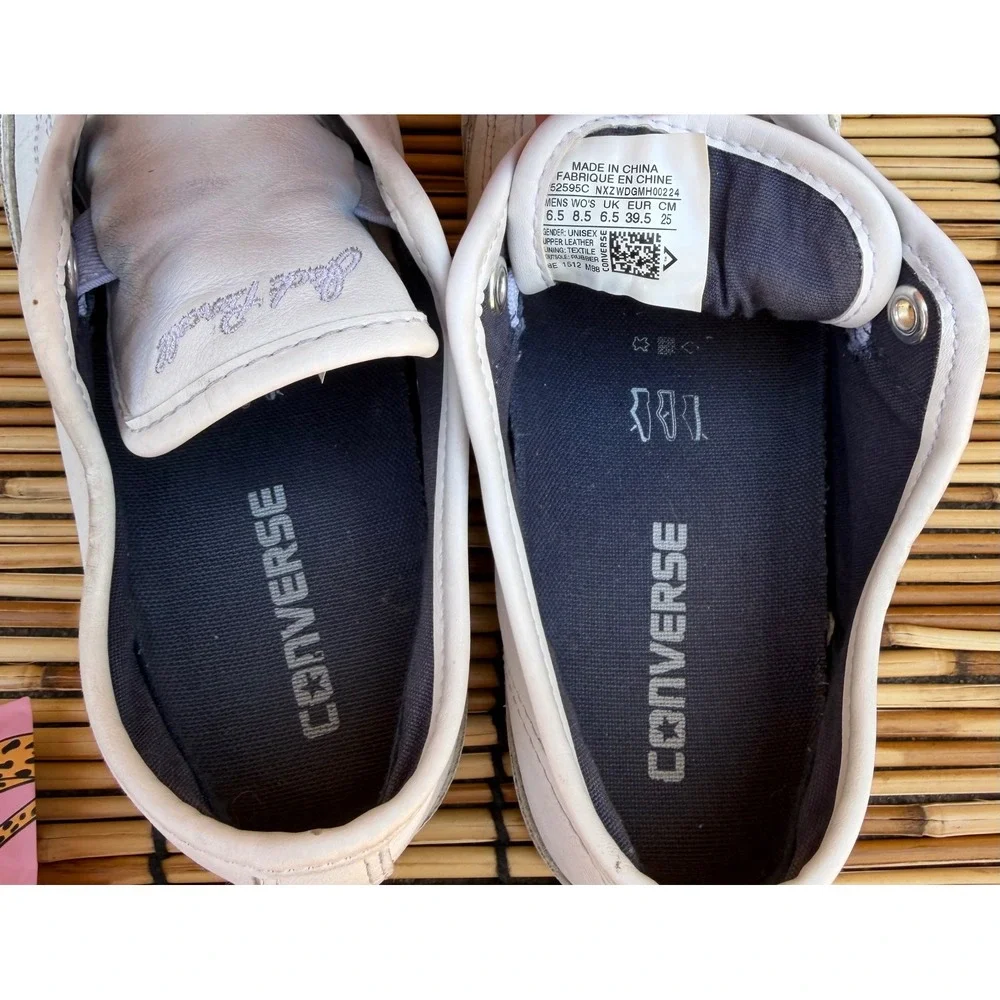 Converse Jack Purcell CP Leather White Low Top Sneakers Mens 6.5 Womens 8.5 - Picture 7 of 8